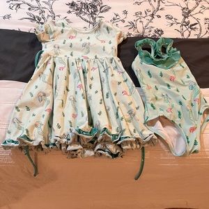 Mermaid dress w/ matching bathing suit by Sweet Honey